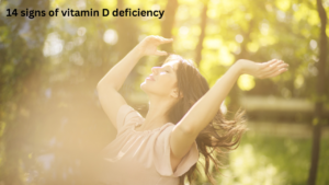 Medical illustration of 14 signs of vitamin D deficiency in adults