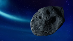 1997 NC1 asteroid near Earth showing its likely two-lobed shape captured through planetary radar observations