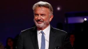 Sam Neill at a movie premiere celebrating his decades-long career in film and television