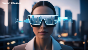 AI smart glasses with augmented reality, voice assistant, and live translation features in 2026.