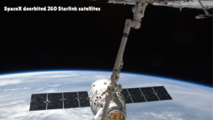 SpaceX deorbited 260 Starlink satellites during a controlled re-entry to upgrade the Starlink network and reduce space debris in low Earth orbit.