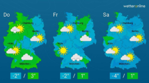 Germany weather this week with extreme heat and possible thunderstorms
