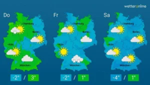 Germany weather this week with extreme heat and possible thunderstorms