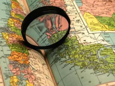 What Is an Atlas? showing a collection of world maps