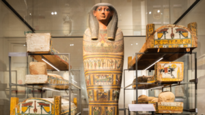 Ancient Egyptian Sorcerer Tomb Discovery inside a well-preserved tomb found during an archaeological excavation