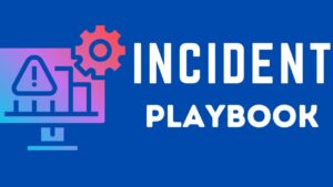 Security team analyzing real-time threat alerts following a Cyber Incident Response Playbook.