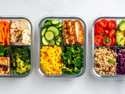 Meal prep for beginners showing easy homemade meals for the week