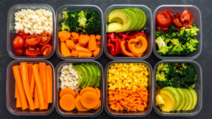 Meal prep for beginners using simple ingredients to save time and money