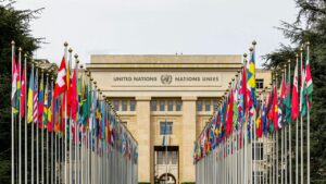 World leaders discussing foreign policy at an international summit