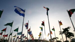 United Nations building representing international cooperation