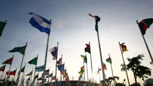 United Nations building representing international cooperation