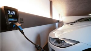 Public rapid charger demonstrating how long does it take to charge an electric vehicle on road trips