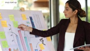 A founder reviewing early user feedback for an mvp start up launch strategy