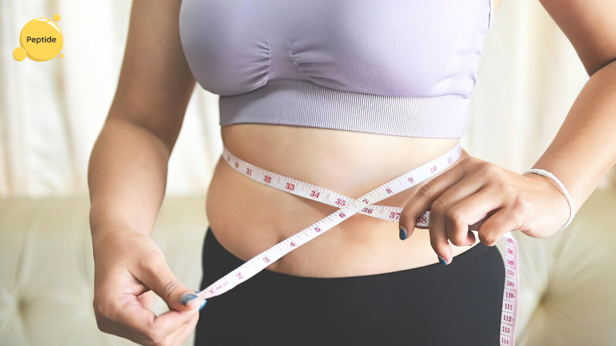 Peptides for weight loss with FDA-approved treatment, healthy diet, and fitness for safe weight management.