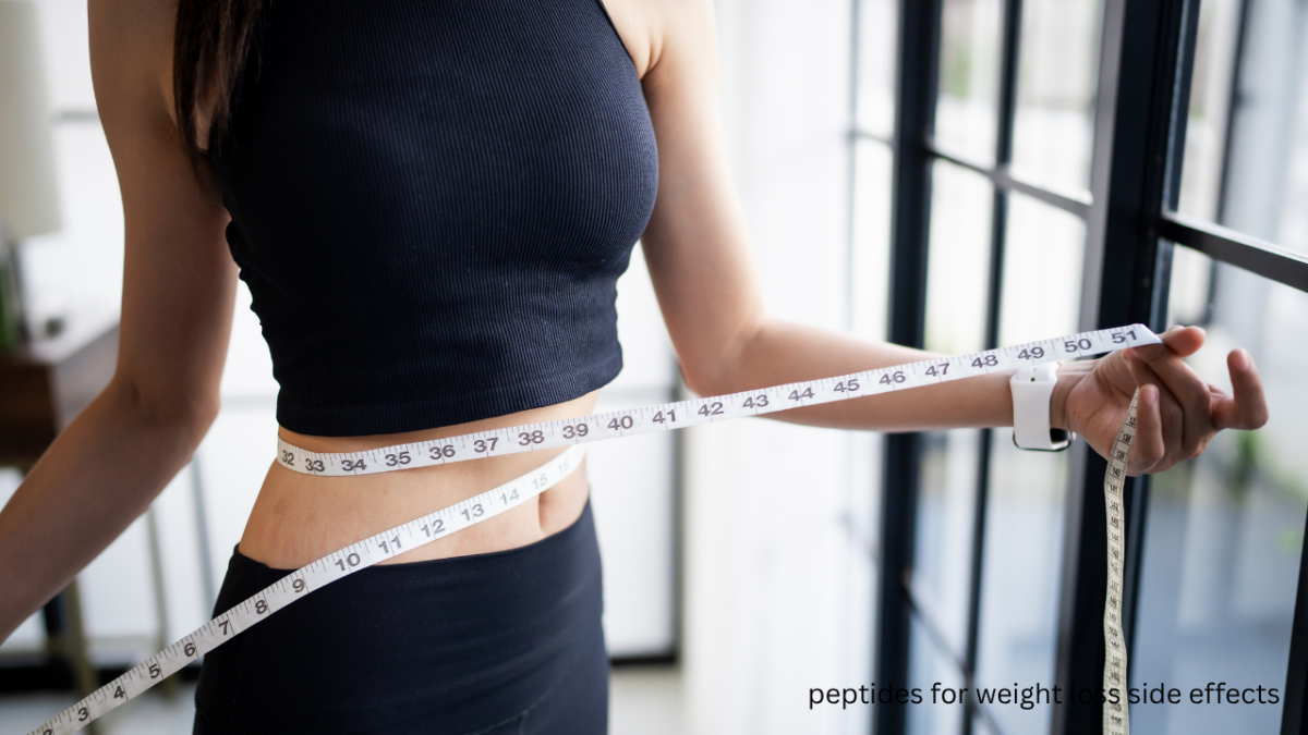 A medical professional explaining peptides for weight loss side effects to a patient.