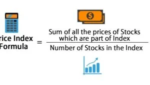 Diagram showing the consumer price index formula calculation steps with base year comparison