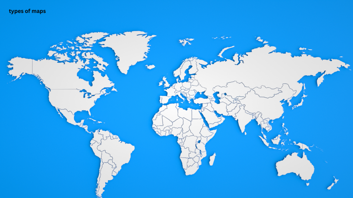 “Types of maps showing different geographic information”