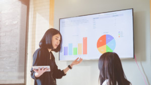 Startup team developing a new product
