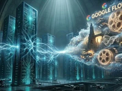 A professional organizing their digital workspace using google flow to connect multiple productivity applications seamlessly.