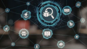 IT specialist implementing 2FA and encryption tools to improve user safety online.