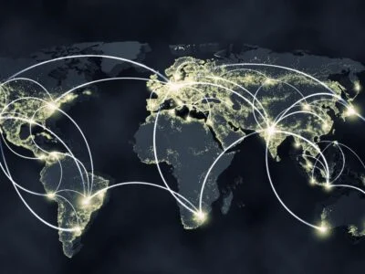 Regulatory compliance diagram for a **division of global affairs** managing international law