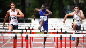 An illustration highlighting track and field events to explain what is Athletics