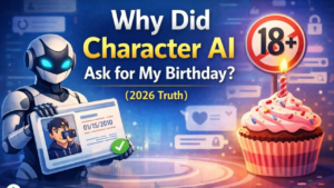 A user completing identity verification explaining why does character.ai require camera scan to access age-restricted AI chatbot features.