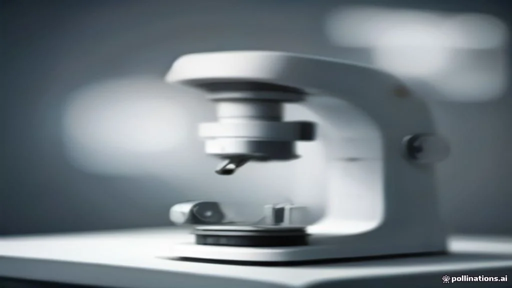 A scientist working with a microscope in a modern laboratory.